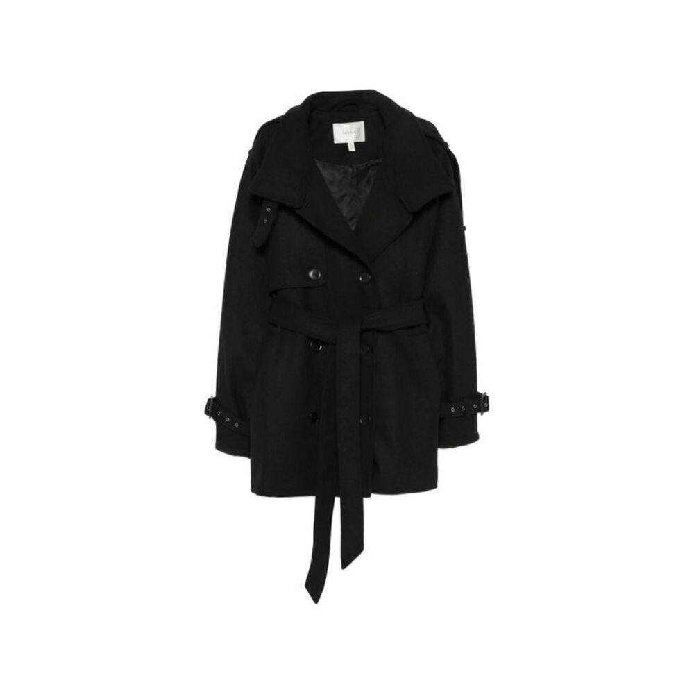 Gestuz Black Coats - Double Breasted & Peacoats Women